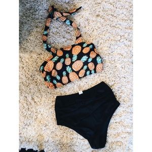 Pineapple Two Piece Bathing Suit